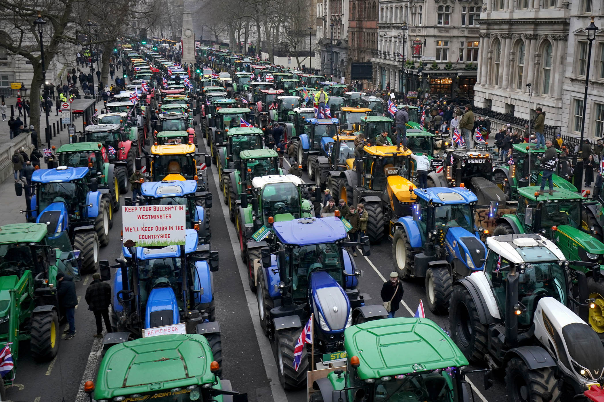 Labour averts revolt by MPs as tractor protests drive climbdown on farm tax