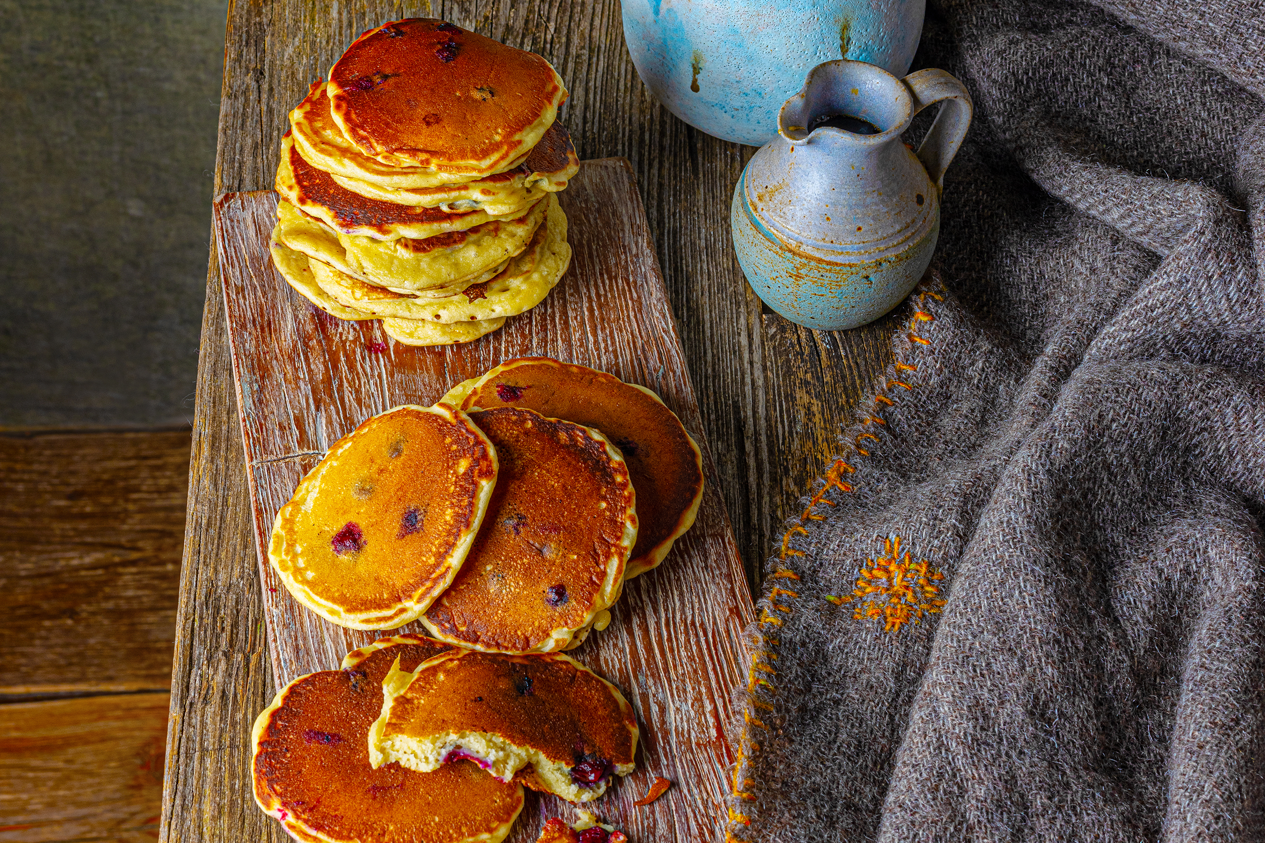 Ravneet Gill’s recipe for blueberry pancakes
